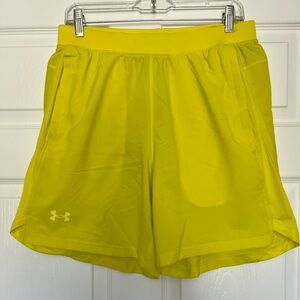 Under Armour Men’s Yellow Fitted Shorts